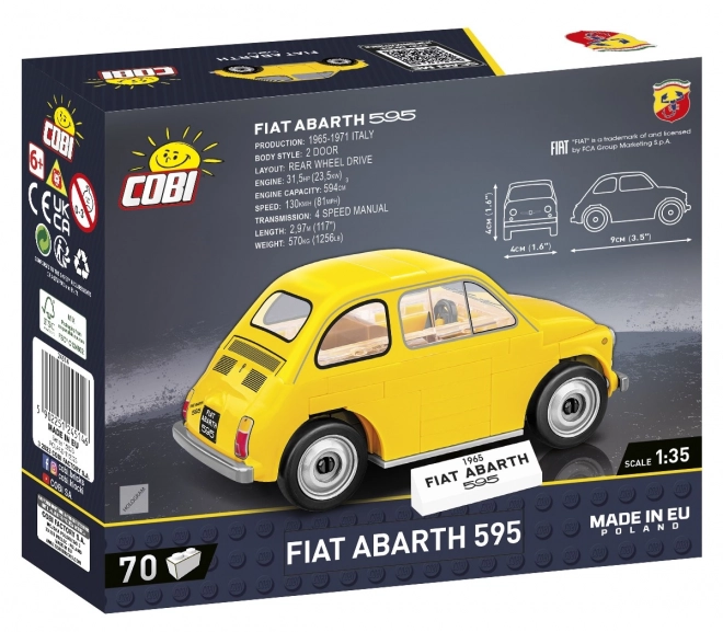 Modello Fiat Abarth 595 con blocchi di costruzione