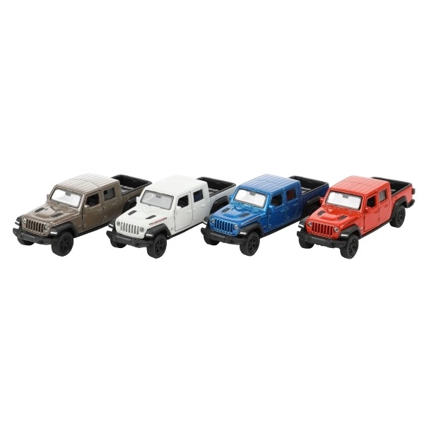 Auto Welly 2020 Jeep Gladiator metallo/plastica 12cm 4 colori a retrocarica 12pz in scatola