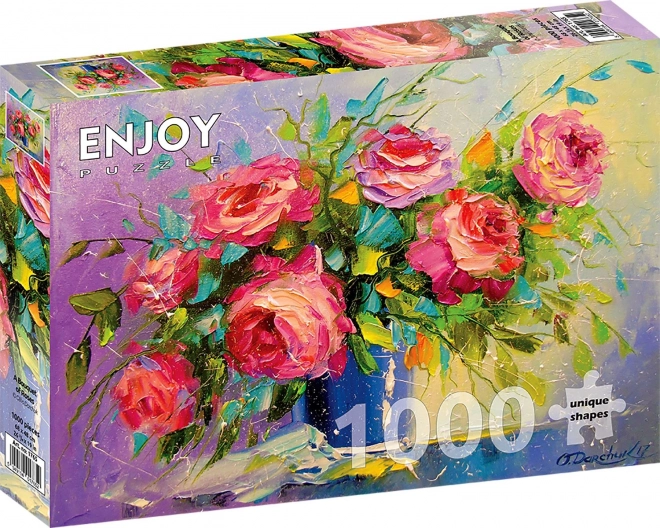 Puzzle Enjoy bouquet di rose 1000 pezzi