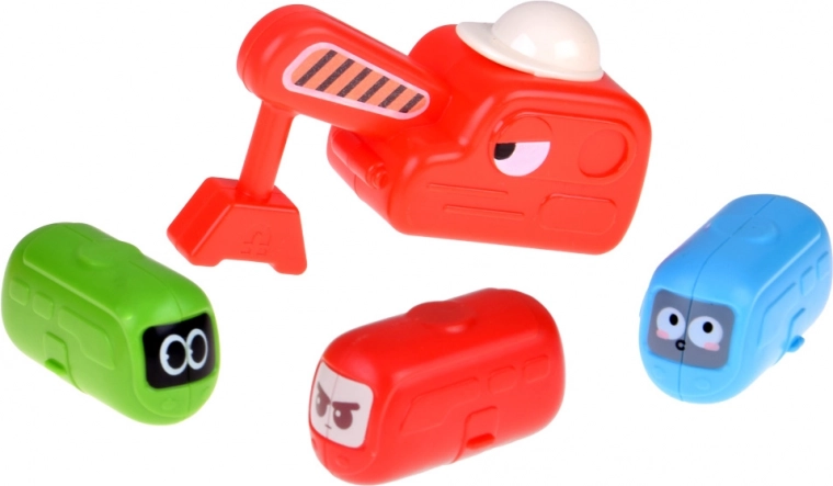 Gru magnetica e macchinine a capsula