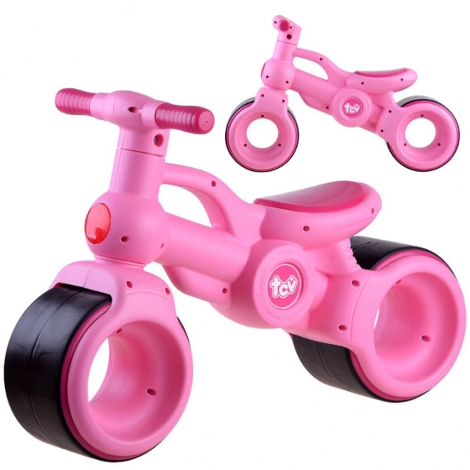 Bicicletta senza pedali rosa per bambina