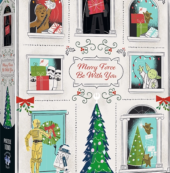 Puzzle Star Wars: Merry Force Be With You 1000 pezzi