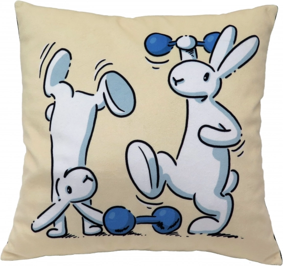 Cuscino per bambini BOB A BOBEK 30 × 30 cm – motivo manubri