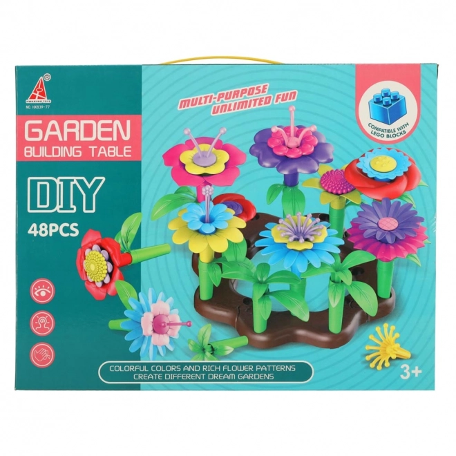 Set Costruzioni Fiori Creativi Giardino Fiorito 48 Pezzi