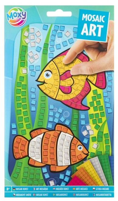 Set creativo mosaico metallico A5 Pesciolini