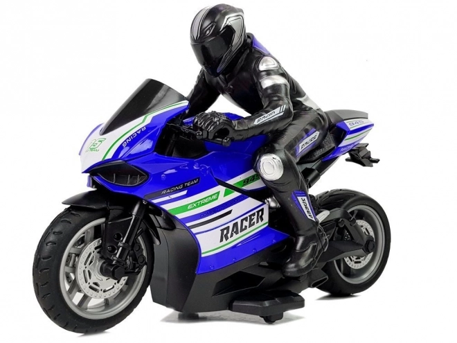Motocicletta da Corsa Telecomandata Blu