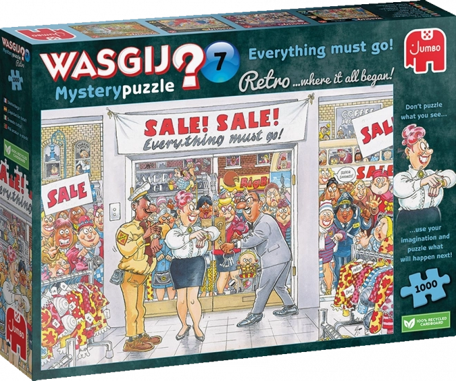 Puzzle jumbo Wasgij Mystery 7: Tutto deve sparire! 1000 pezzi