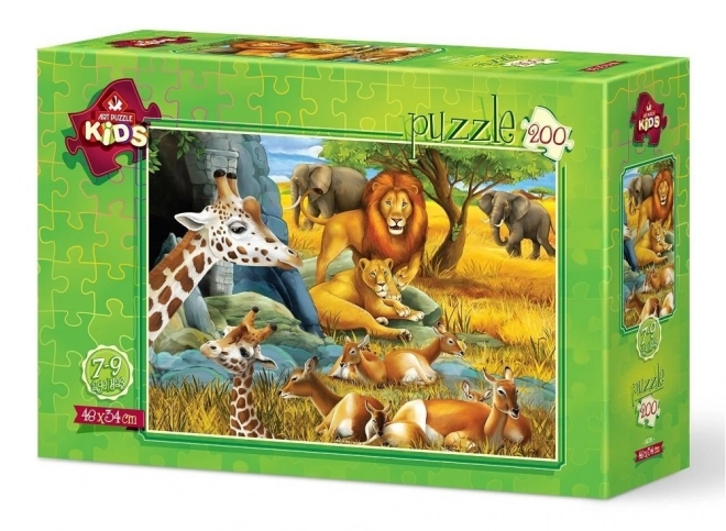 Puzzle Savana Animali 200 Pezzi