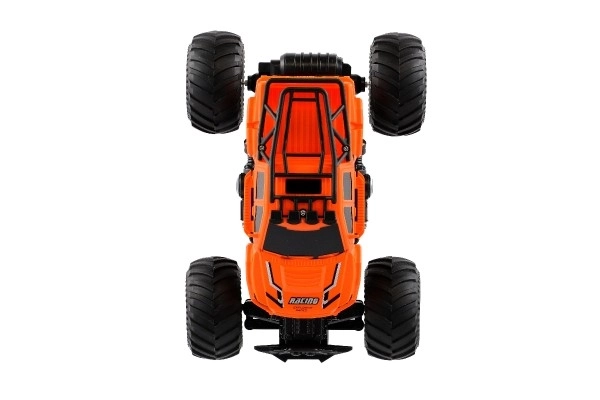 Auto RC fuoristrada plastica 23cm 2,4GHZ con luci arancione