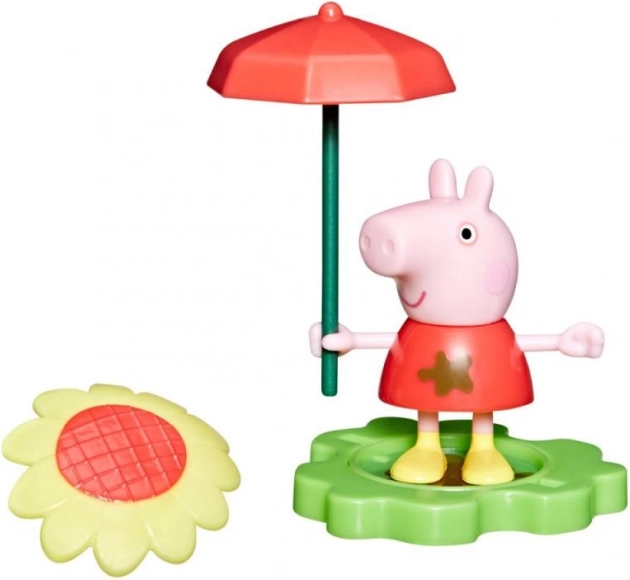 Peppa Pig divertimento in pozzanghera e fango, figurina