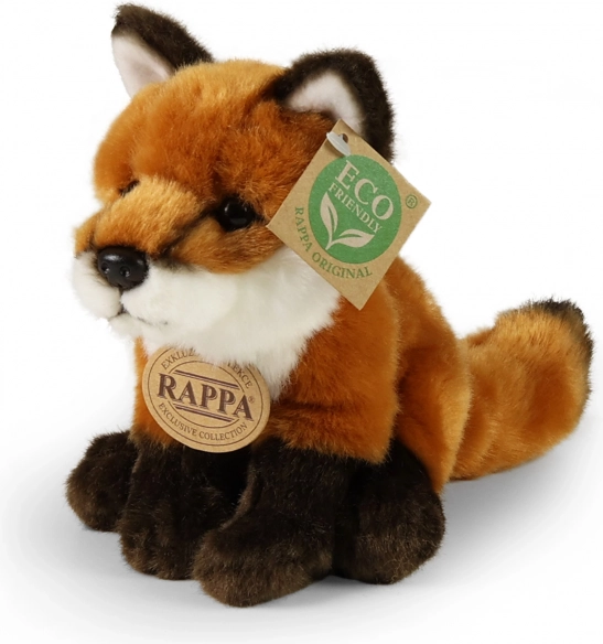 Volpe di peluche seduta 18 cm eco friendly