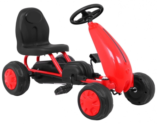 Primo Gokart a pedali per bambini bianco – rosso