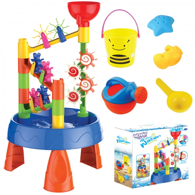 Tavolo d'acqua 2 in 1 con cascata e accessori