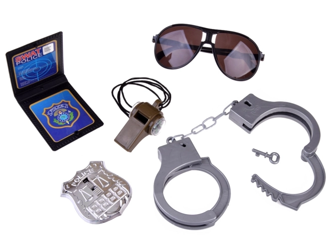 Set da poliziotto per il gioco pistola manette ZA4826