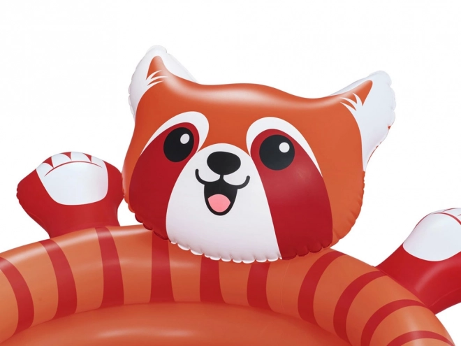 Piscina rossa a secco panda con palline