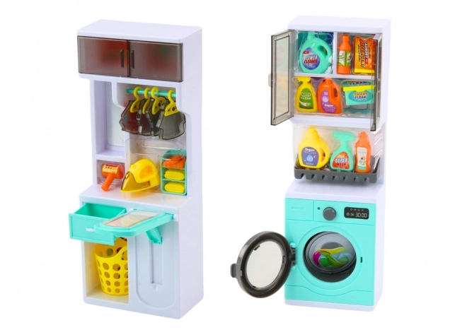 Set da gioco bagno 4 in 1 con doccia, toilette e lavatrice