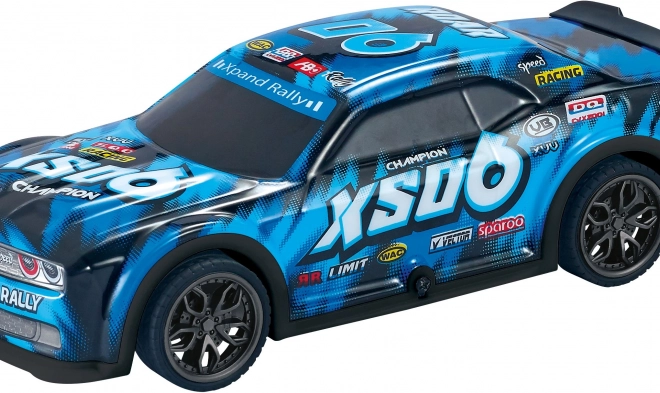 Auto da corsa a frizione con effetti blu 19,5 cm