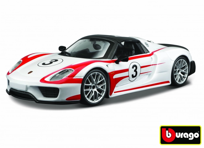 Auto da corsa Porsche 918 Weissach in scala 1:24