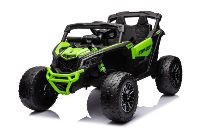 Auto a batteria buggy verde Can-Am