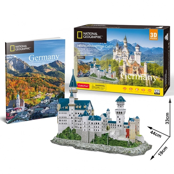 Puzzle 3D Castello di Neuschwanstein National Geographic