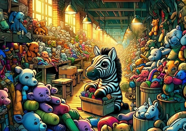 Puzzle Fabbrica di Giocattoli 100 pezzi