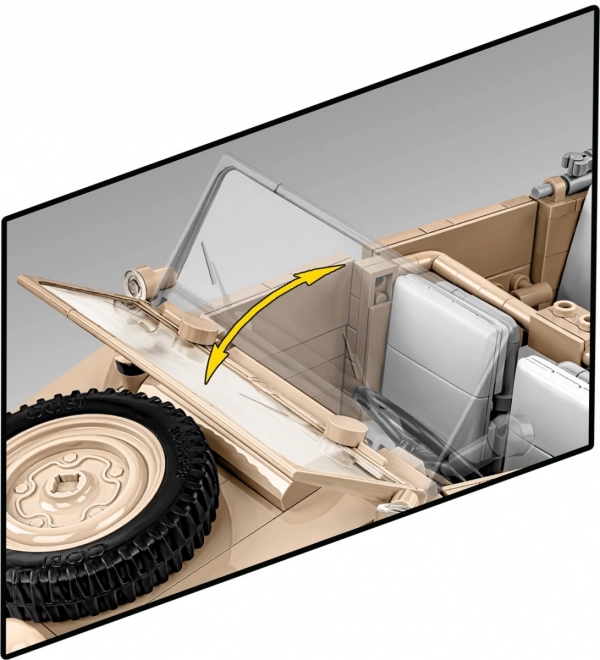 Kubelwagen Raffinato Modell in Scala 1:12 di Cobi