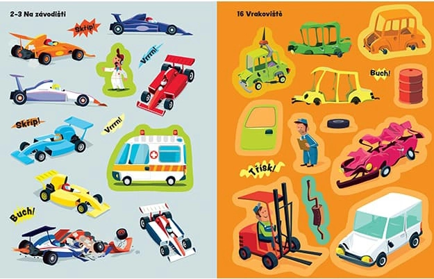 Libro di adesivi a tema Cars