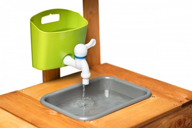 Lavello vero con rubinetto per giochi d’acqua