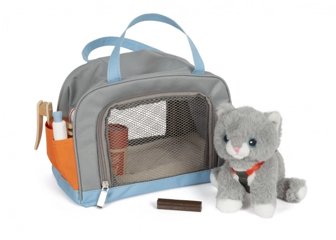 Gatto di peluche con set di cura Small Foot