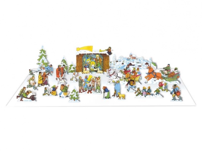 Presepe di carta ceco di Lada