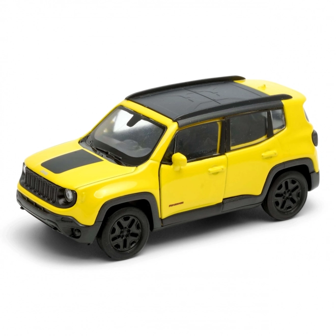 Modellino Jeep Renegade Trailhawk in scala 1:34 giallo