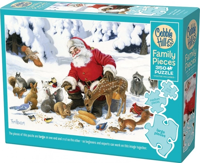 Puzzle famiglia Santa e amici animali