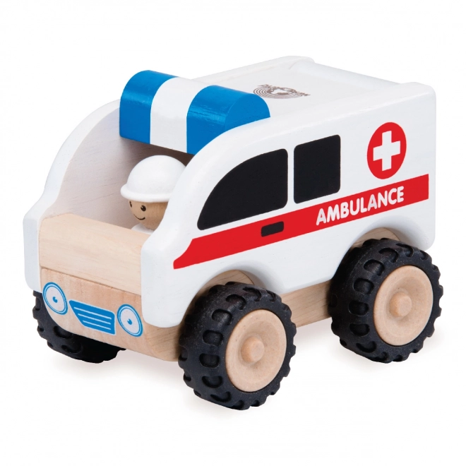 Mini ambulanza in legno Wonderworld