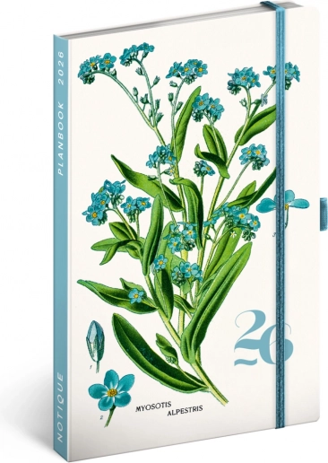 Agenda e taccuino Notique Herbàrio 2026, 13 x 21 cm