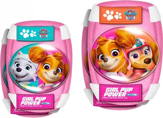 Set protettivo per bambini con cappellino e protezioni Paw Patrol rosa