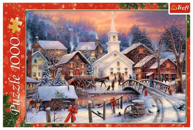Puzzle 1000 pezzi Natale Bianco
