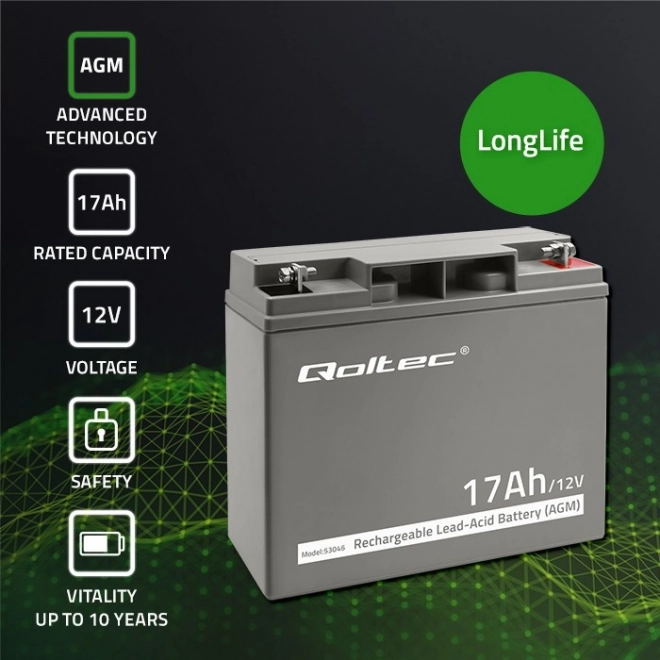 Batteria AGM 12V 17Ah per sistemi di emergenza
