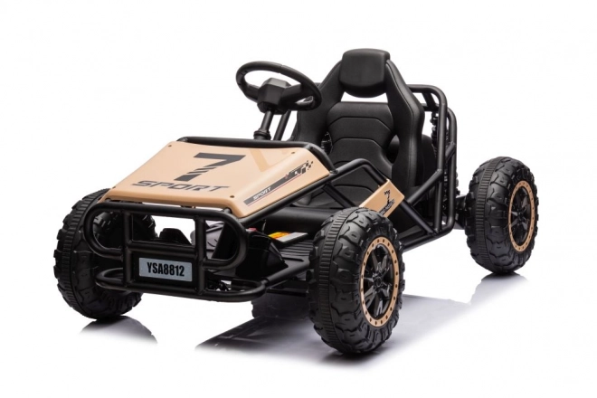 Auto elettrico per bambini buggy Khaki 24V