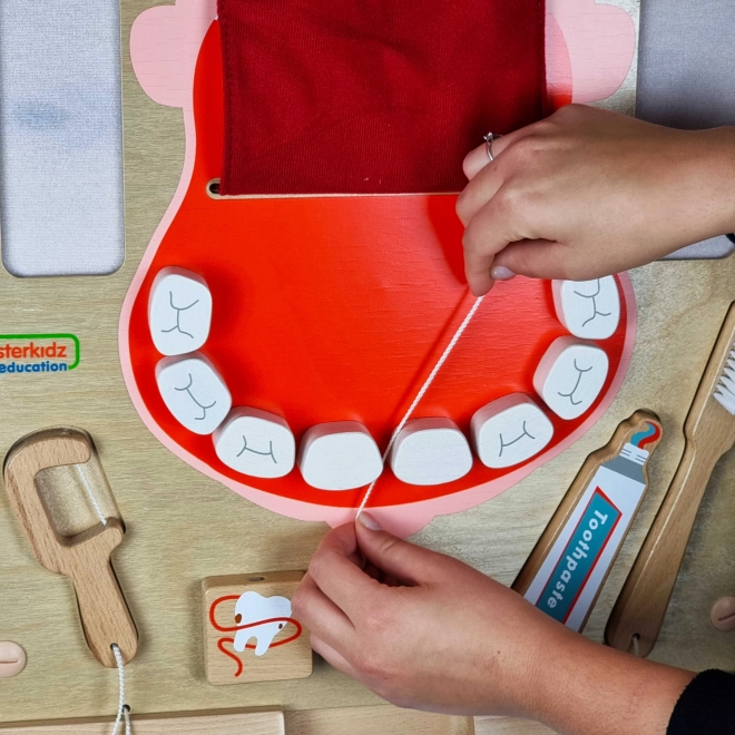 Tabellone Sensoriale per l'Igiene Orale Montessori Flex