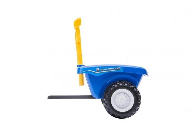 Trattore cavalcabile New Holland blu