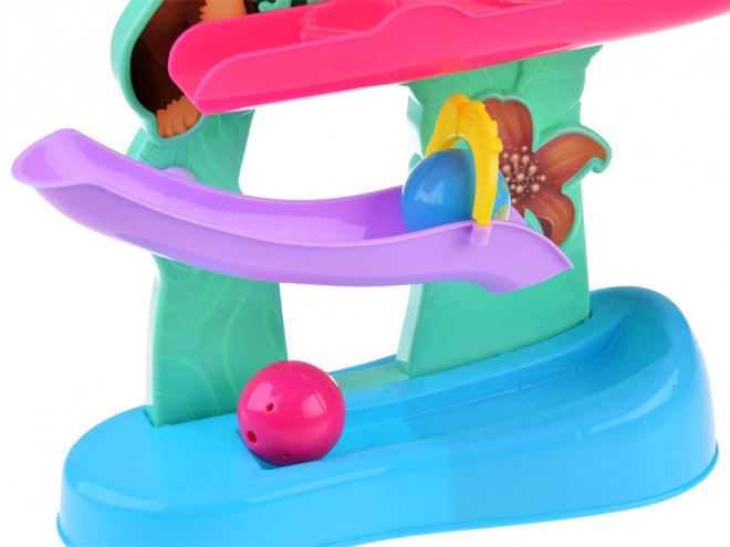 Percorso Interattivo Colorato per Palline con Suoni della Giungla