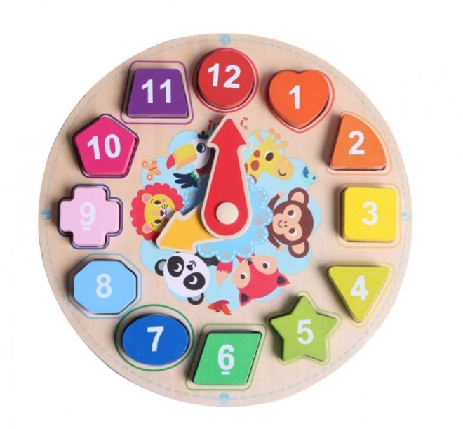 Orologio puzzle in legno per l'apprendimento