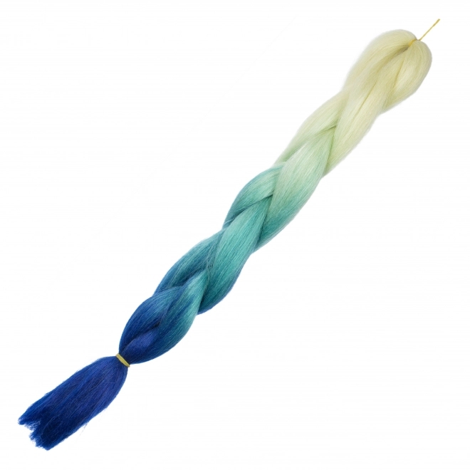 Capelli ombré sintetici – Biondo-verde-blu