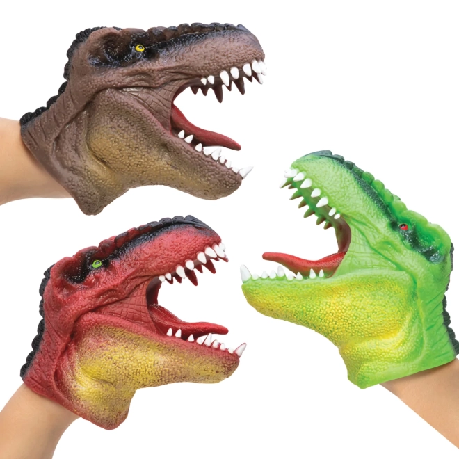 Burattino a mano Dinosauro - Rosso