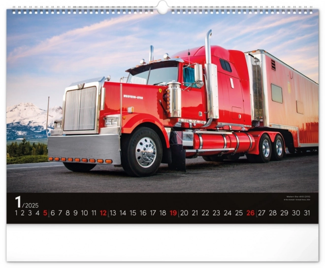 Calendario da Parete Trucks 2025