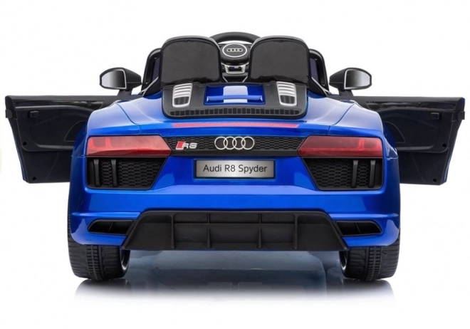 Auto a Batteria Audi R8 Spyder Blu Verniciato