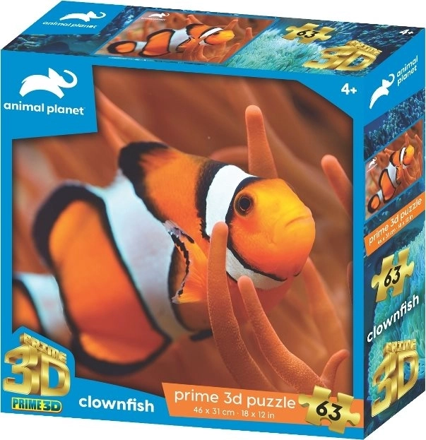 Puzzle 3D Pesce Clown 63 Pezzi