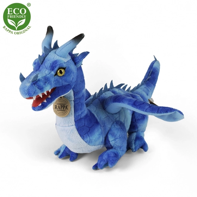 Rappa drago di peluche blu 40 cm eco-friendly