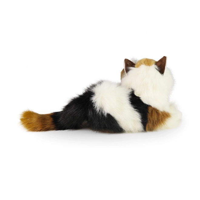 Gatto di peluche tricolore ECO-FRIENDLY 30 cm