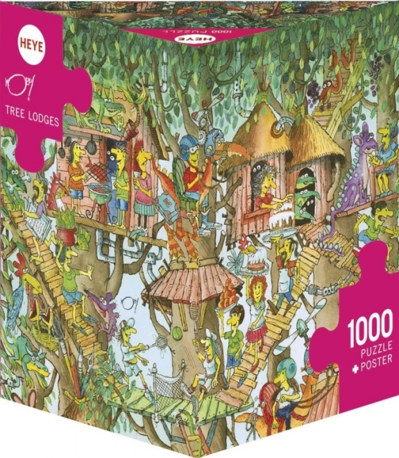 Puzzle di HEYE Chaty sugli alberi 1000 pezzi